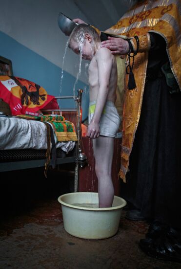 DPR militiamen in Gorlovka hospital