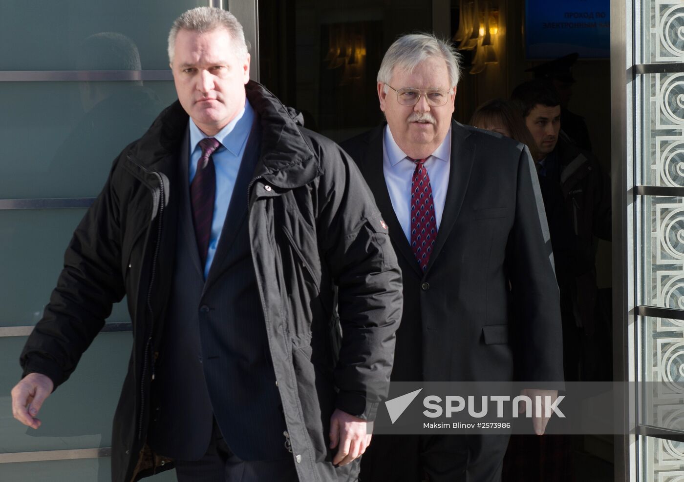 Konstantin Kosachyov meets with US Ambassador John F. Tefft