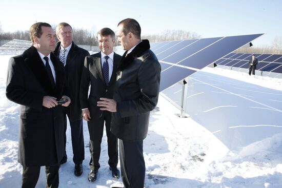 Russian Prime Minister Dmitry Medvedev visits the Volga Federal District