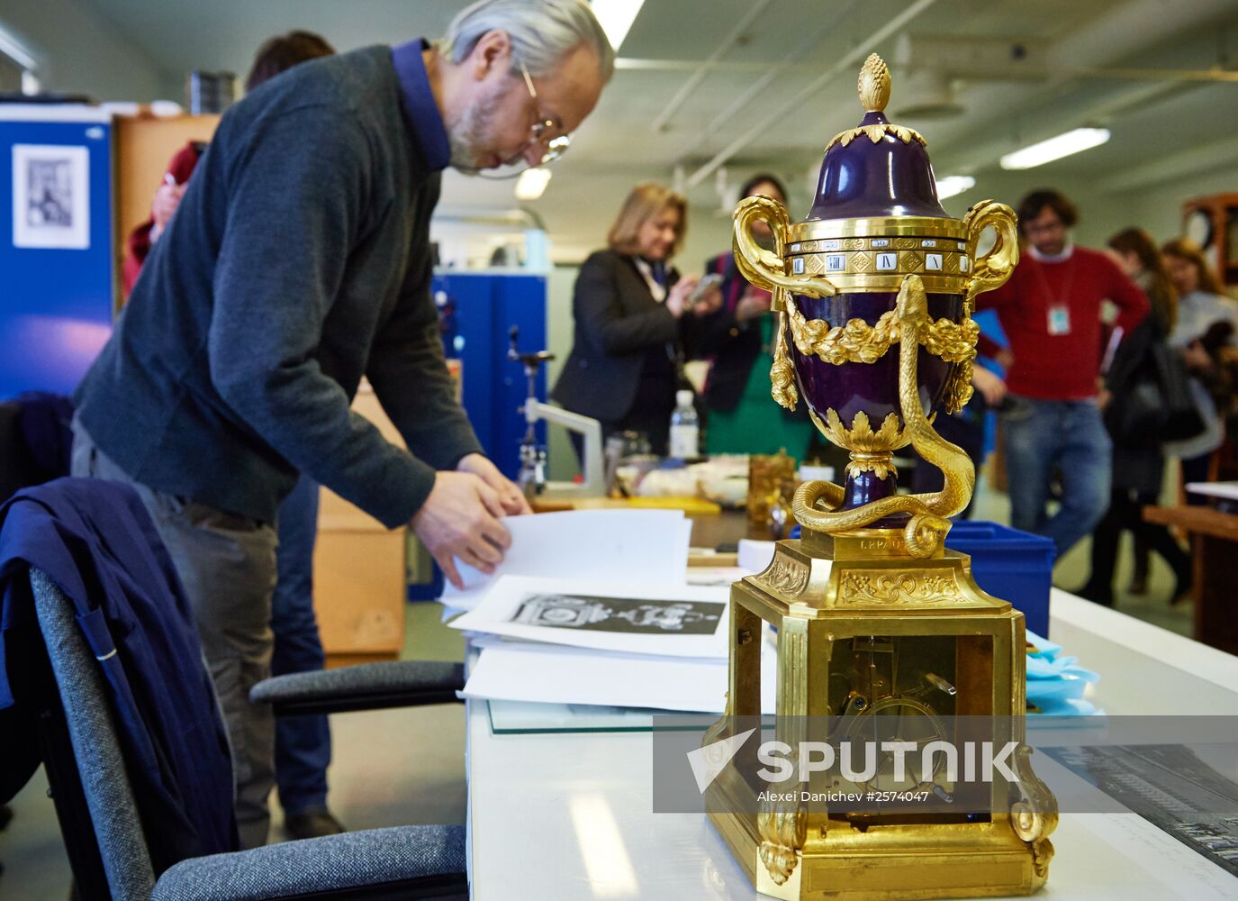 Restorations lab and collection storage of the Hermitage