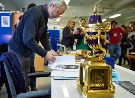 Restorations lab and collection storage of the Hermitage
