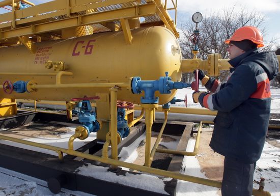 Gas storage facility of Chornomornaftogaz in Crimea