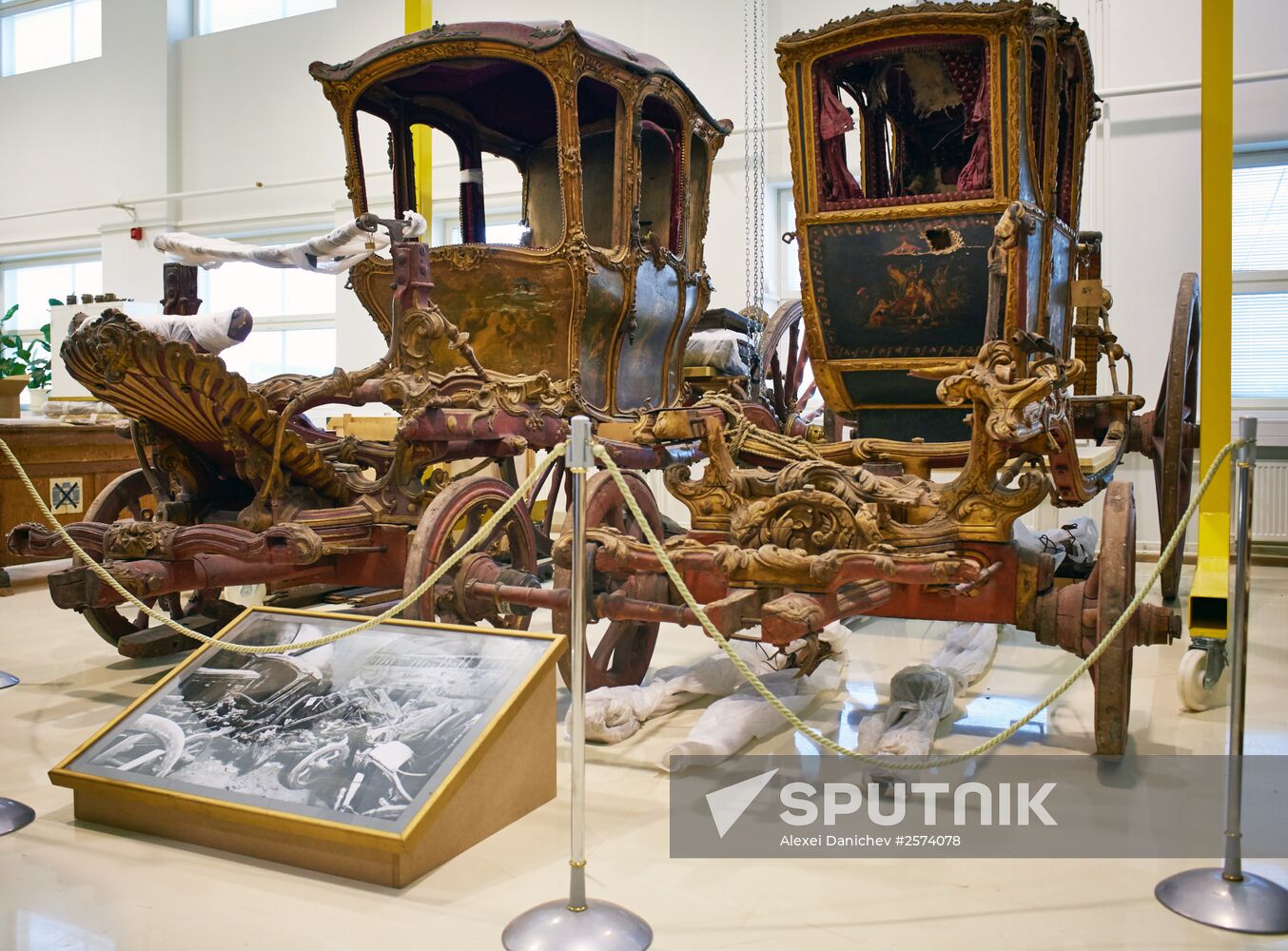 Restorations lab and collection storage of the Hermitage