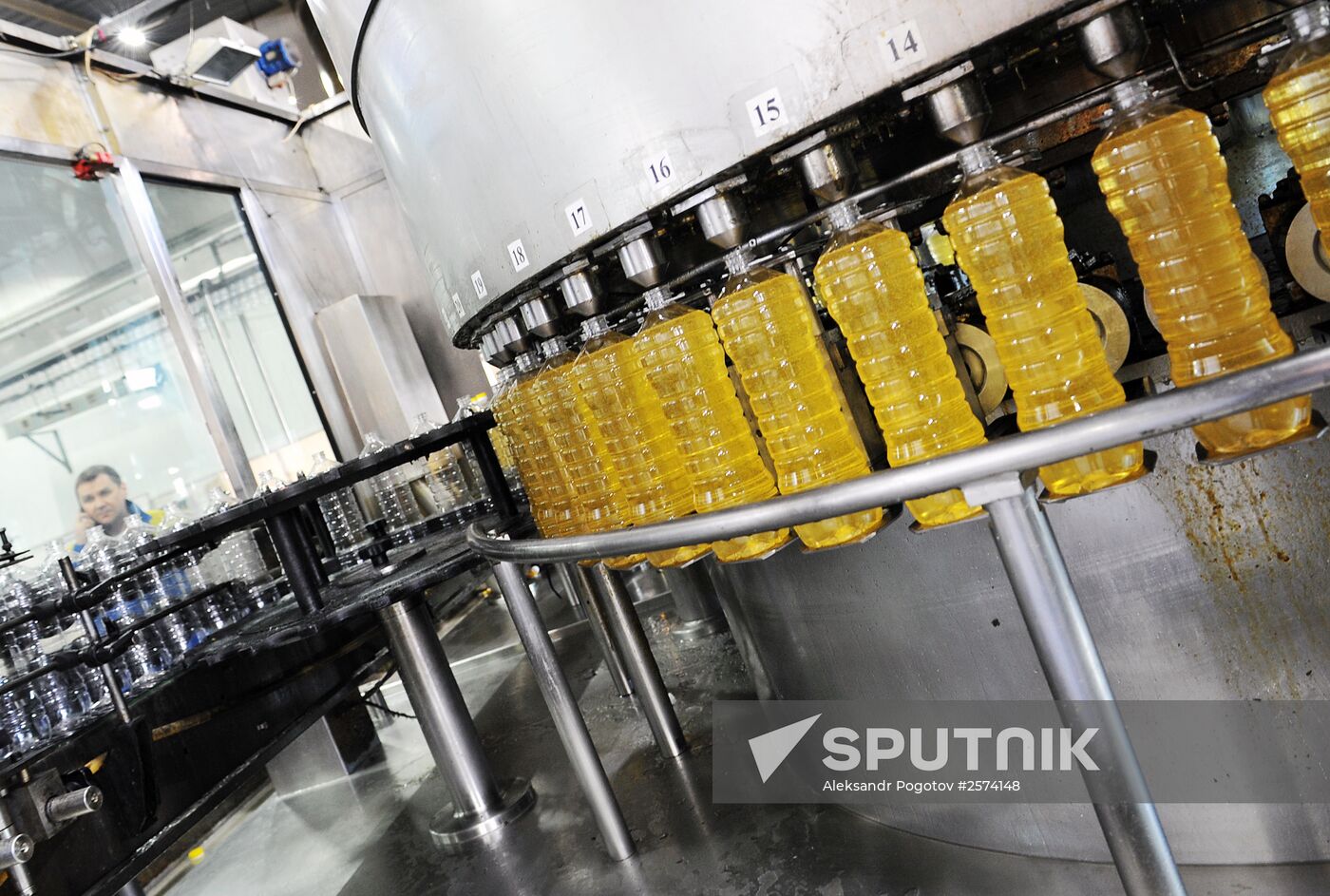 Producing Zolotaya Semechka (Golden Seed) sunflower oil in Rostov-on-Don