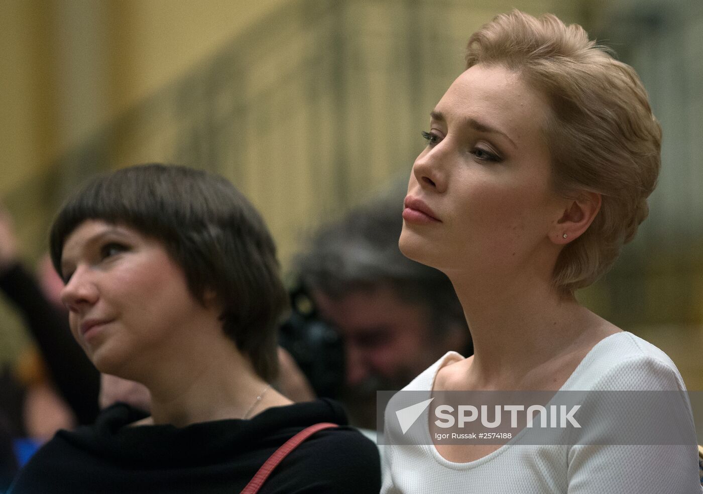 Press conference of producers and actors on movie "Battalion" in St Petersburg