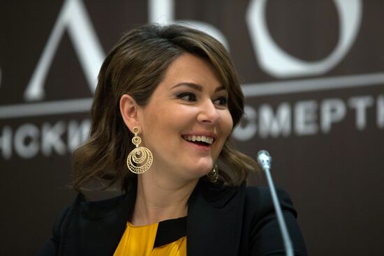 Press conference of producers and actors on movie "Battalion" in St Petersburg