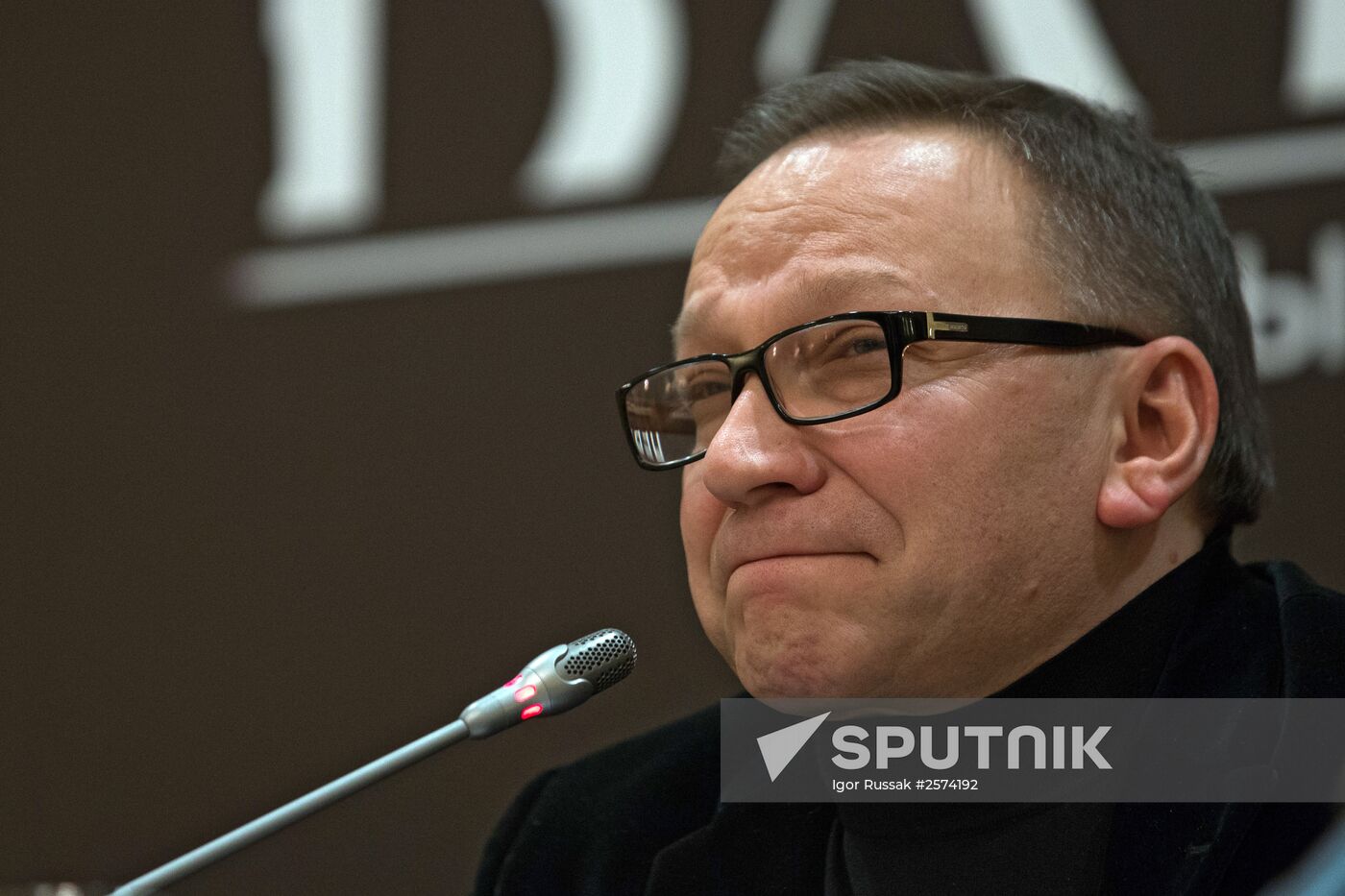 Press conference of producers and actors on movie "Battalion" in St Petersburg