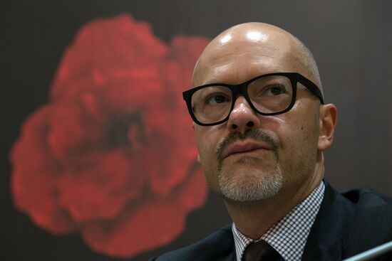 Press conference of producers and actors on movie "Battalion" in St Petersburg