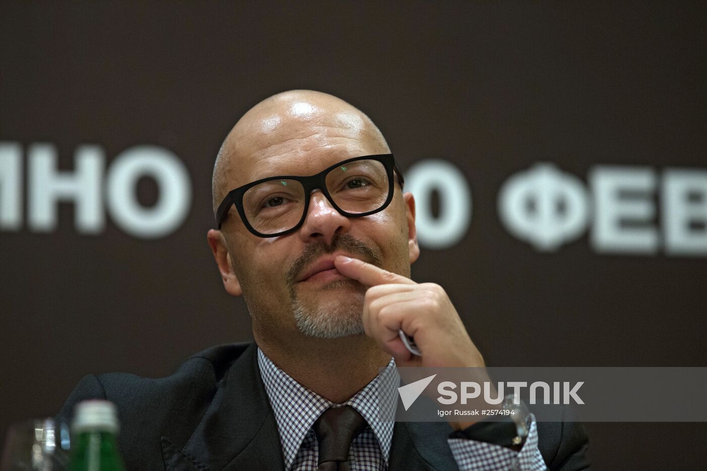 Press conference of producers and actors on movie "Battalion" in St Petersburg
