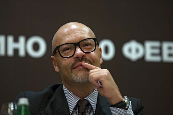 Press conference of producers and actors on movie "Battalion" in St Petersburg