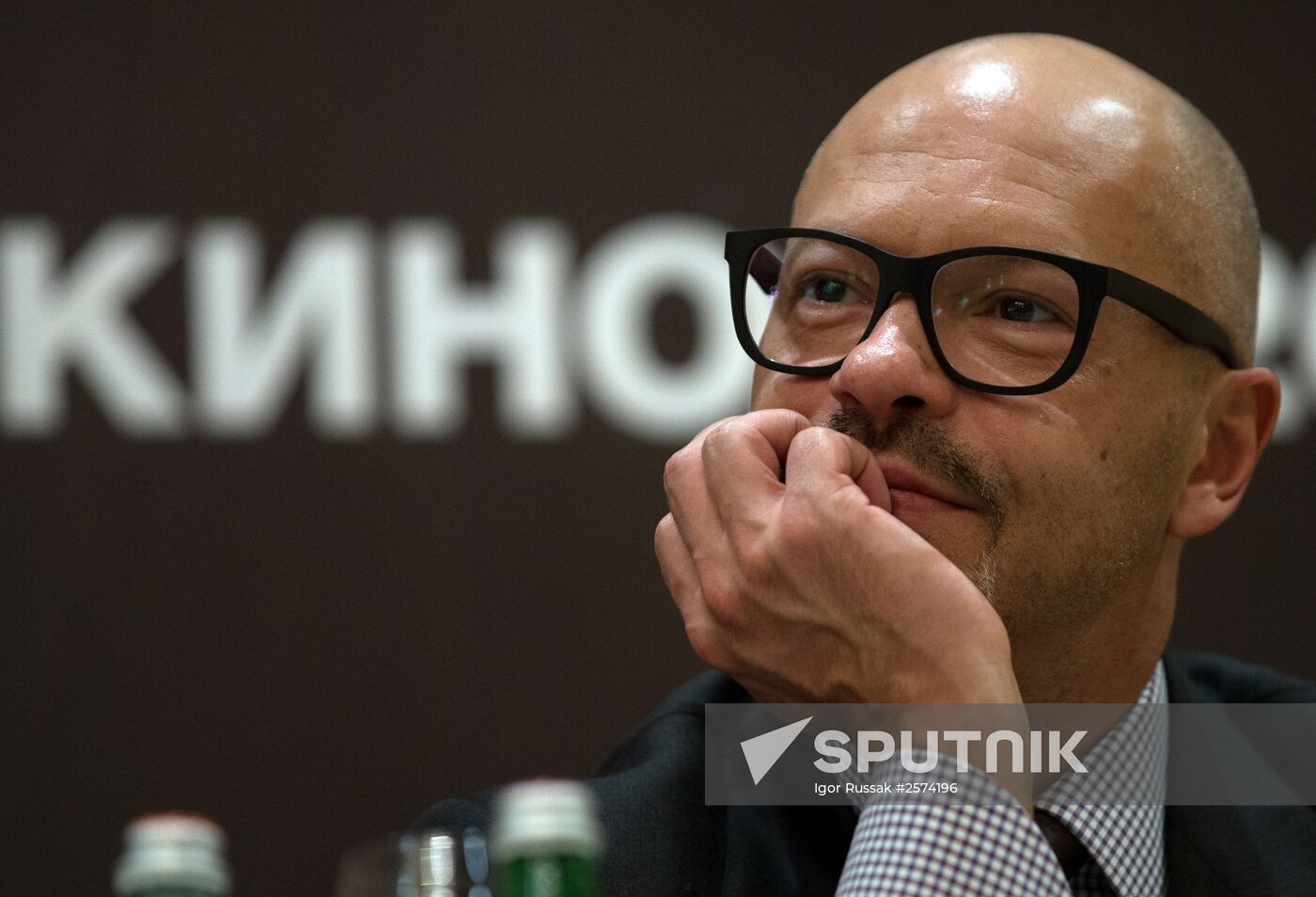 Press conference of producers and actors of movie "Battalion" in St Petersburg