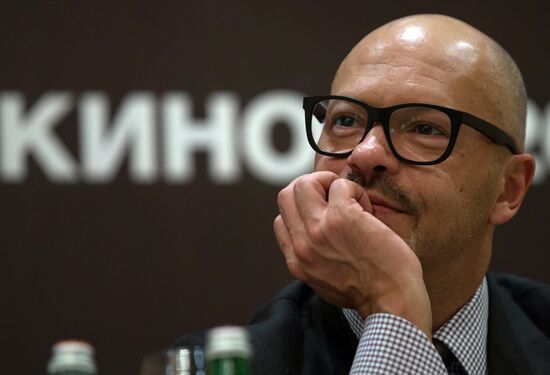 Press conference of producers and actors of movie "Battalion" in St Petersburg