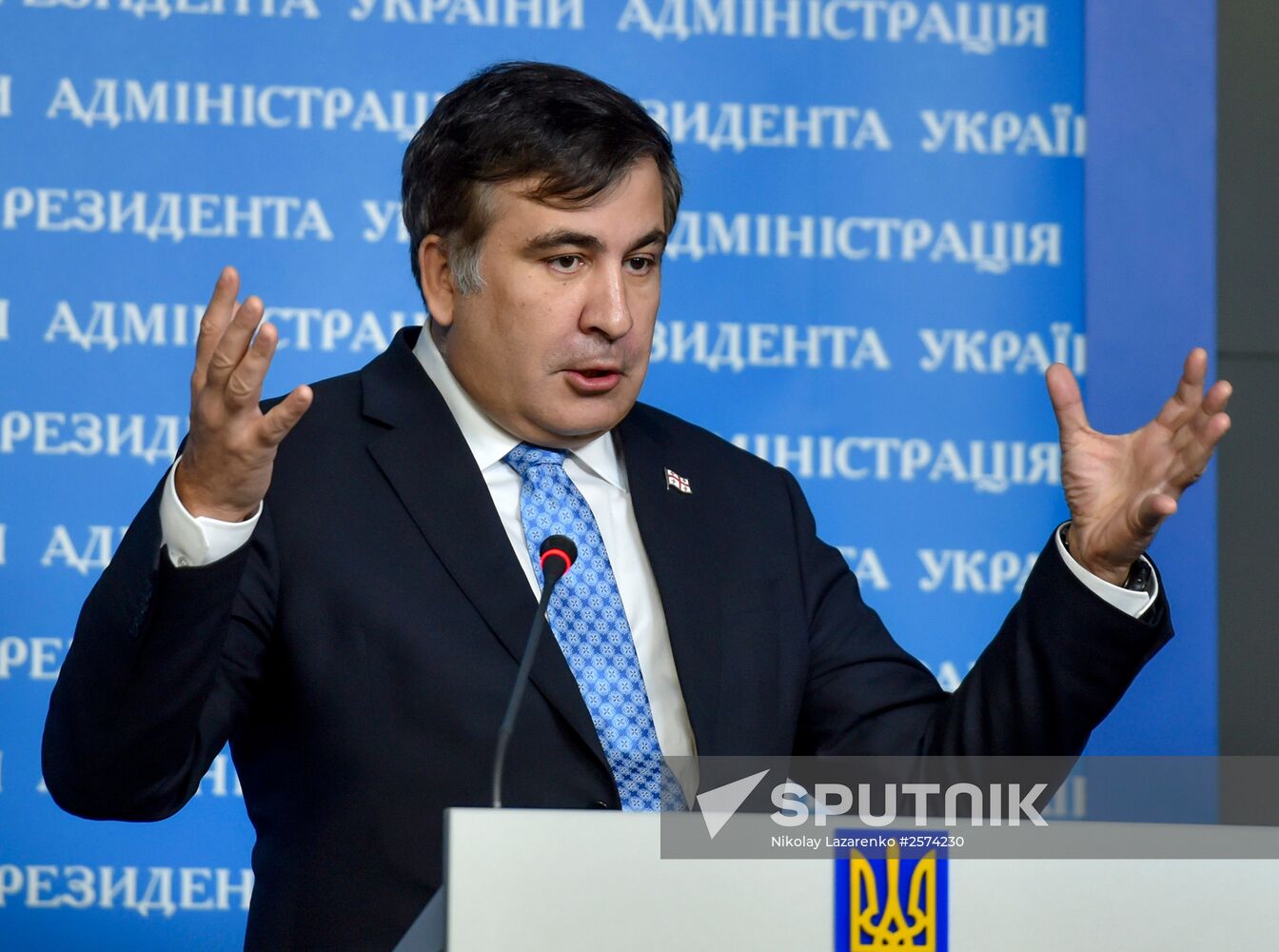 Georgian former President and the Ukrainian President's Aide Mikheil Saakashvili