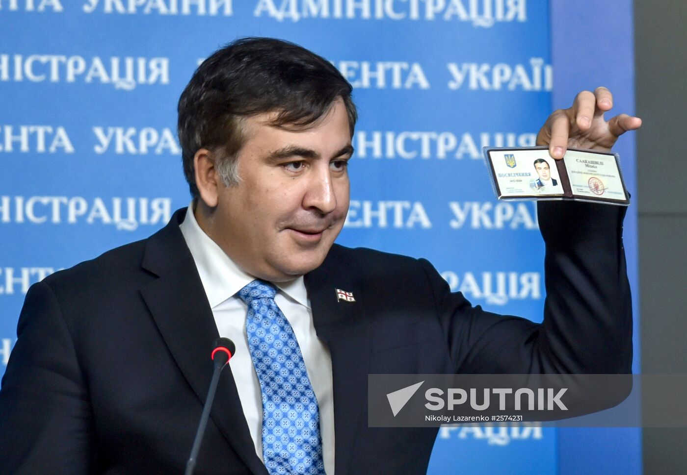 Georgian former President and the Ukrainian President's Aide Mikheil Saakashvili