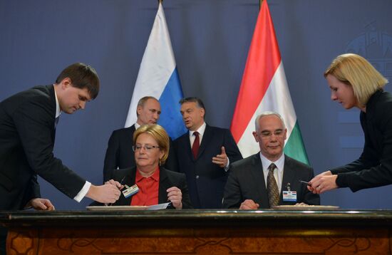 Vladimir Putin's visit to Hungary