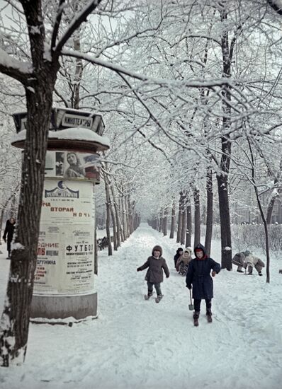 Petrovsky Bulvar in Moscow