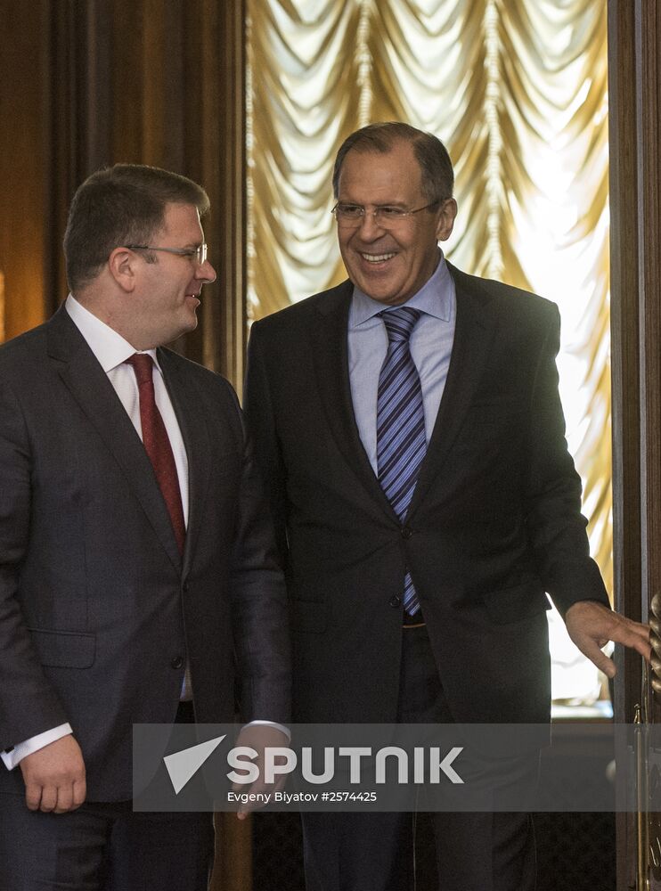 Foreign Minister Sergey Lavrov meets with Foreign Minister of South Ossetia David Sanakoyev