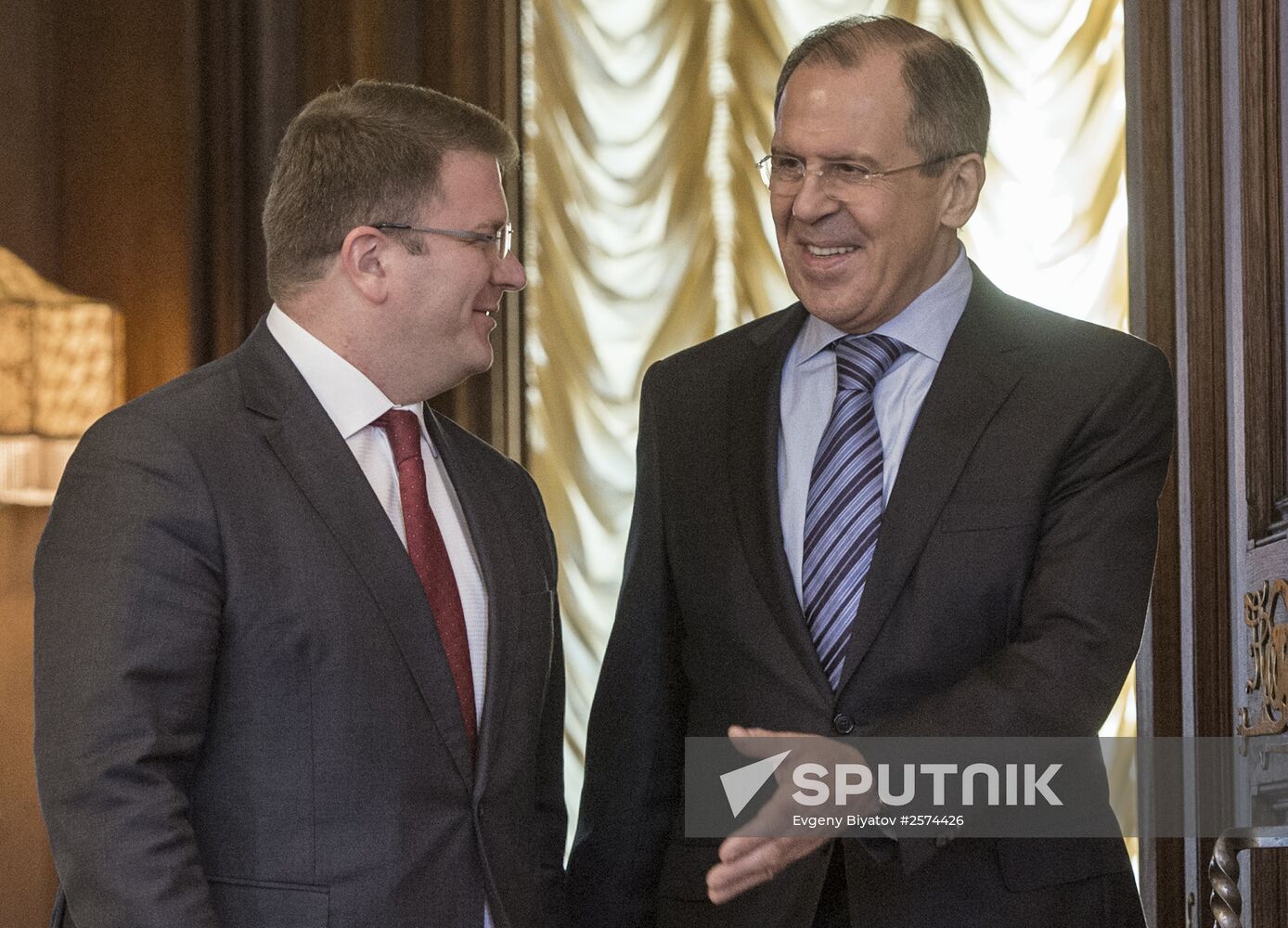 Foreign Minister Sergey Lavrov meets with Foreign Minister of South Ossetia David Sanakoyev