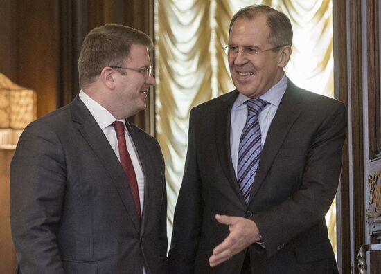 Foreign Minister Sergey Lavrov meets with Foreign Minister of South Ossetia David Sanakoyev