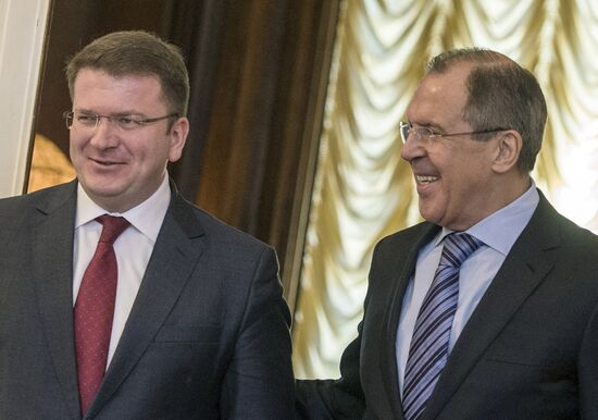 Foreign Minister Sergey Lavrov meets with Foreign Minister of South Ossetia David Sanakoyev