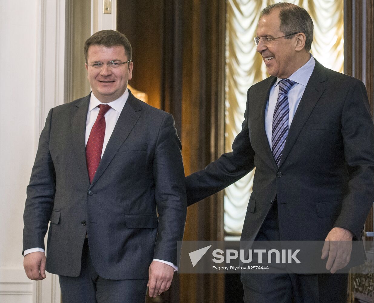 Foreign Minister Sergey Lavrov meets with Foreign Minister of South Ossetia David Sanakoyev