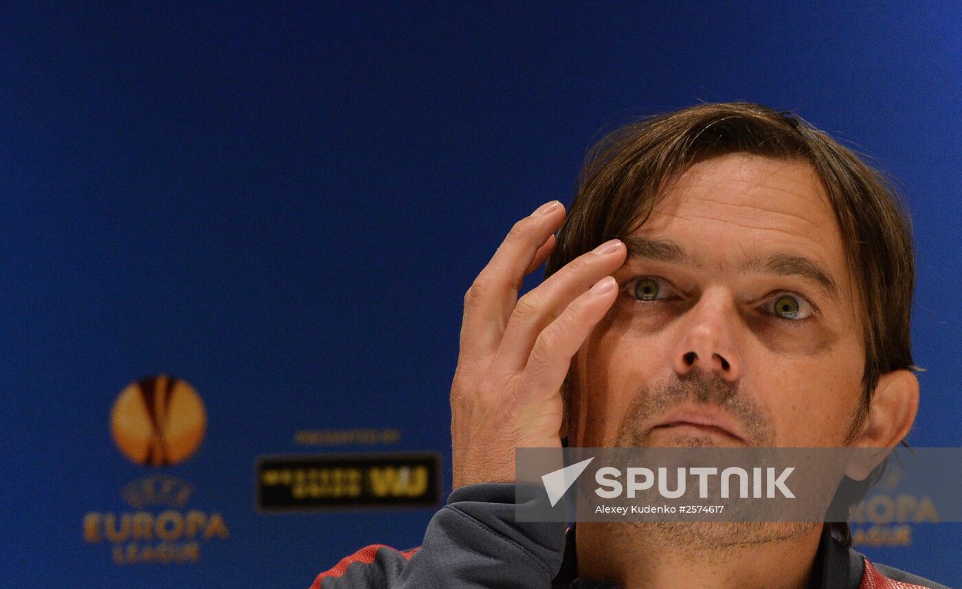 Football. Europa League. News conference with FC PSV