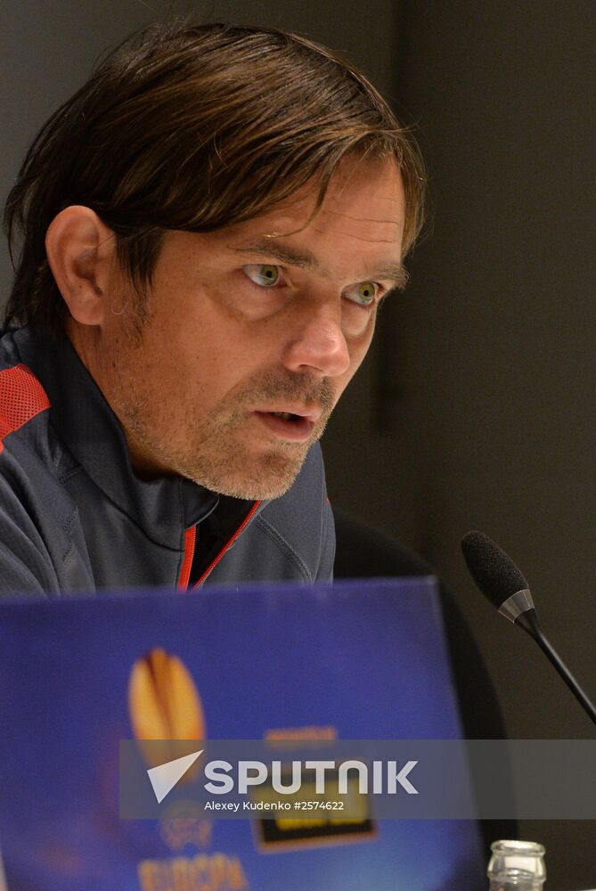 Football. Europa League. News conference with FC PSV