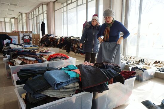 Assistance center for Ukrainian refugees in Rostov-on-Don