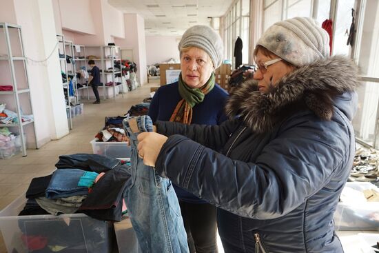 Assistance center for Ukrainian refugees in Rostov-on-Don