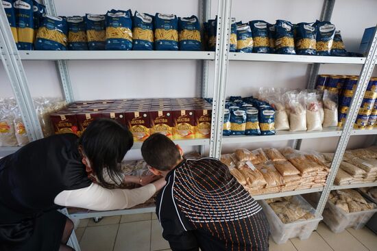 Assistance center for Ukrainian refugees in Rostov-on-Don