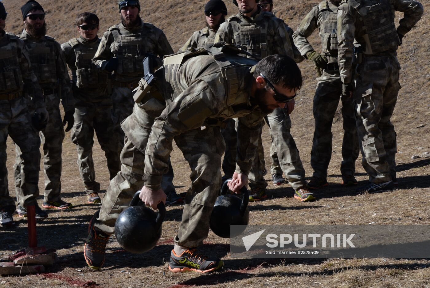 Military exercises in Chechen Republic