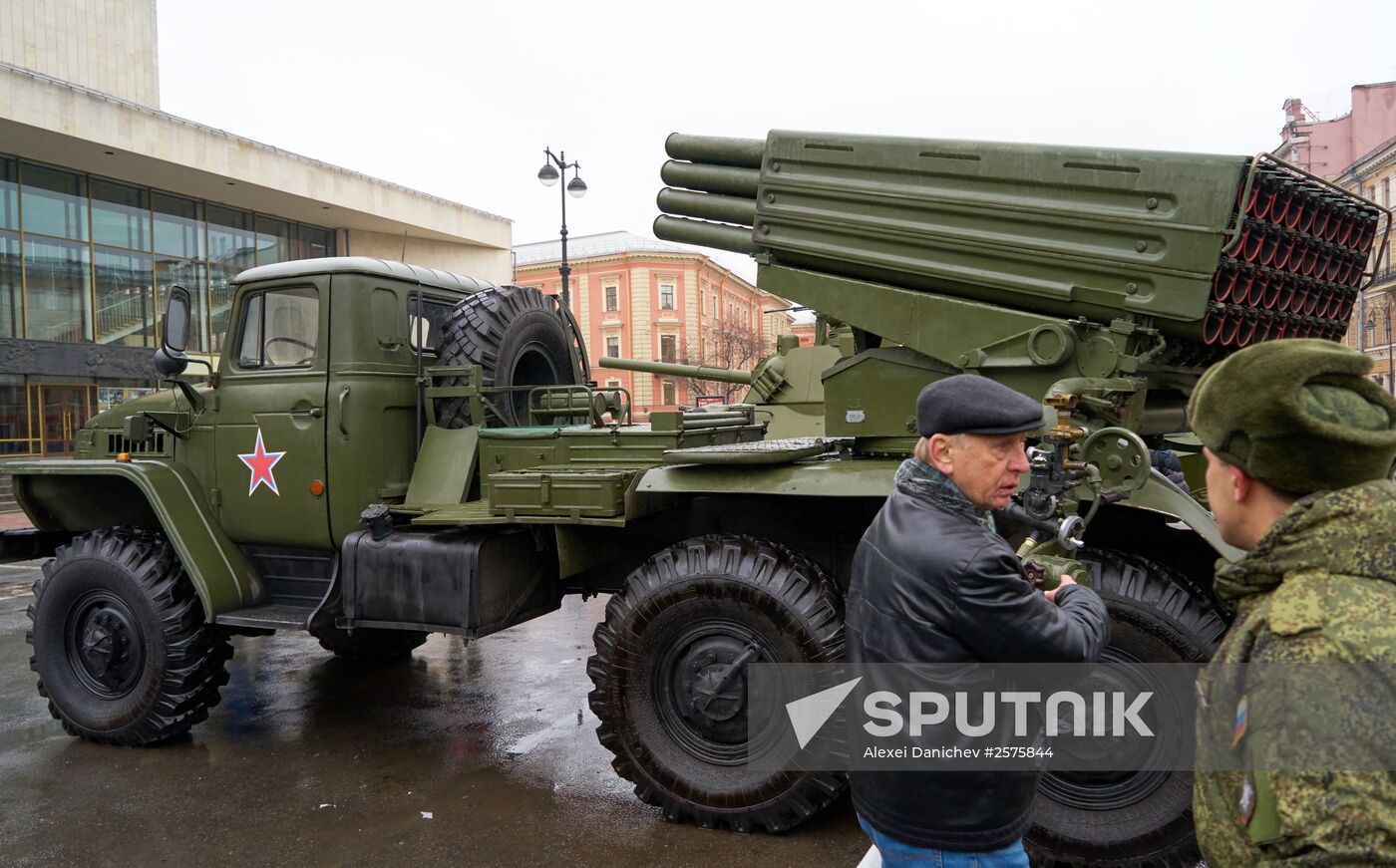 Military equipment of Russia's Western Military District on display in St. Petersburg