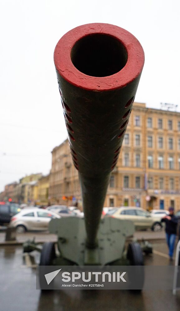 Military equipment of Russia's Western Military District on display St. Petersburg