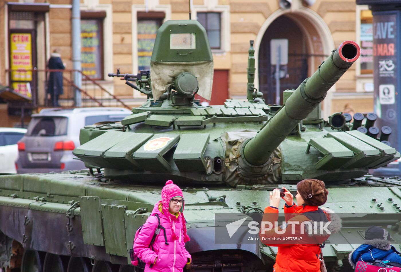 Military equipment of Russia's Western Military District on display in St. Petersburg