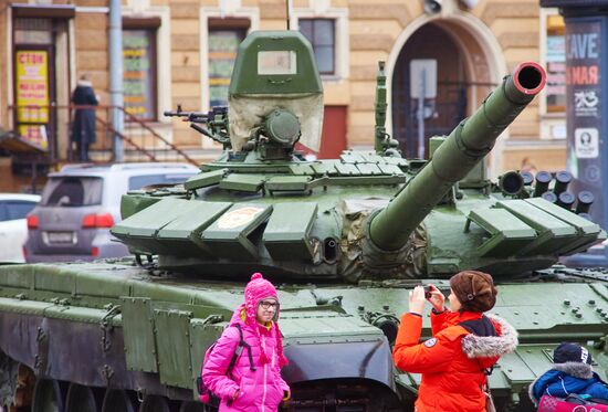Military equipment of Russia's Western Military District on display in St. Petersburg