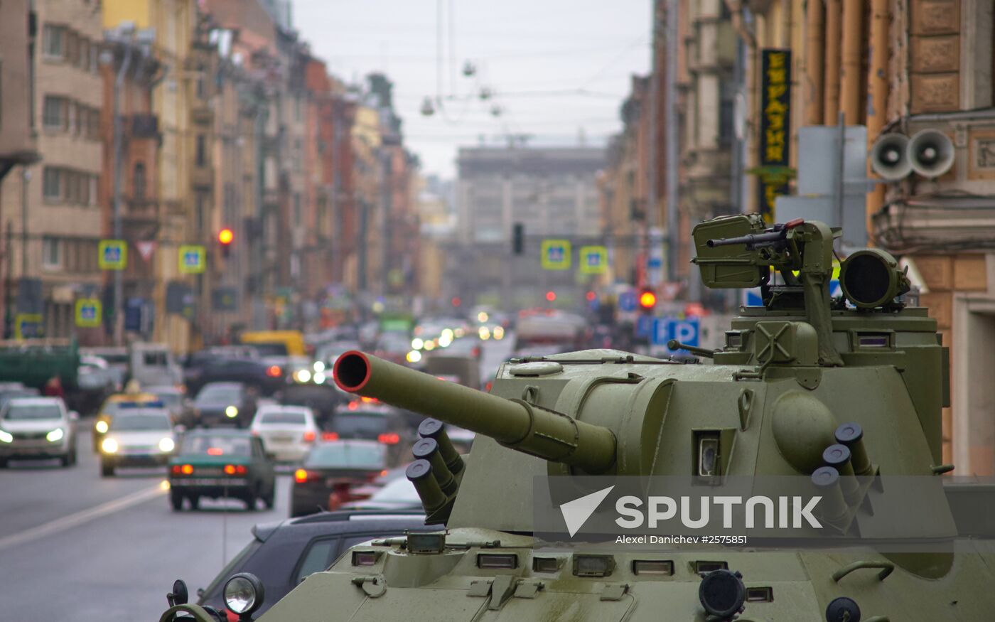 Military equipment of Russia's Western Military District on display in St. Petersburg