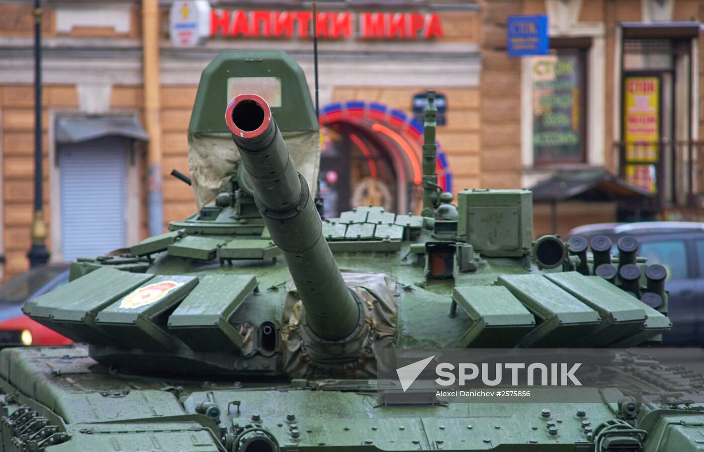 Military equipment of Russia's Western Military District on display St. Petersburg