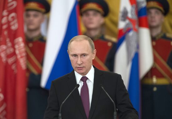President Putin awards medals in the Kremlin to WWII veterans