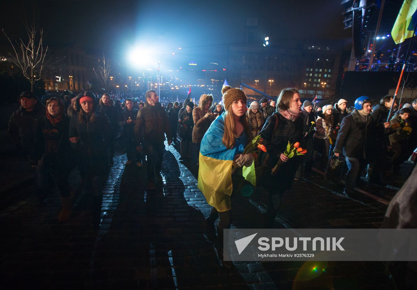 Anniversary of Kiev Maidan events