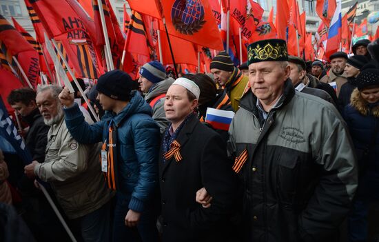 Antimaidan Movement holds rally and march in Moscow