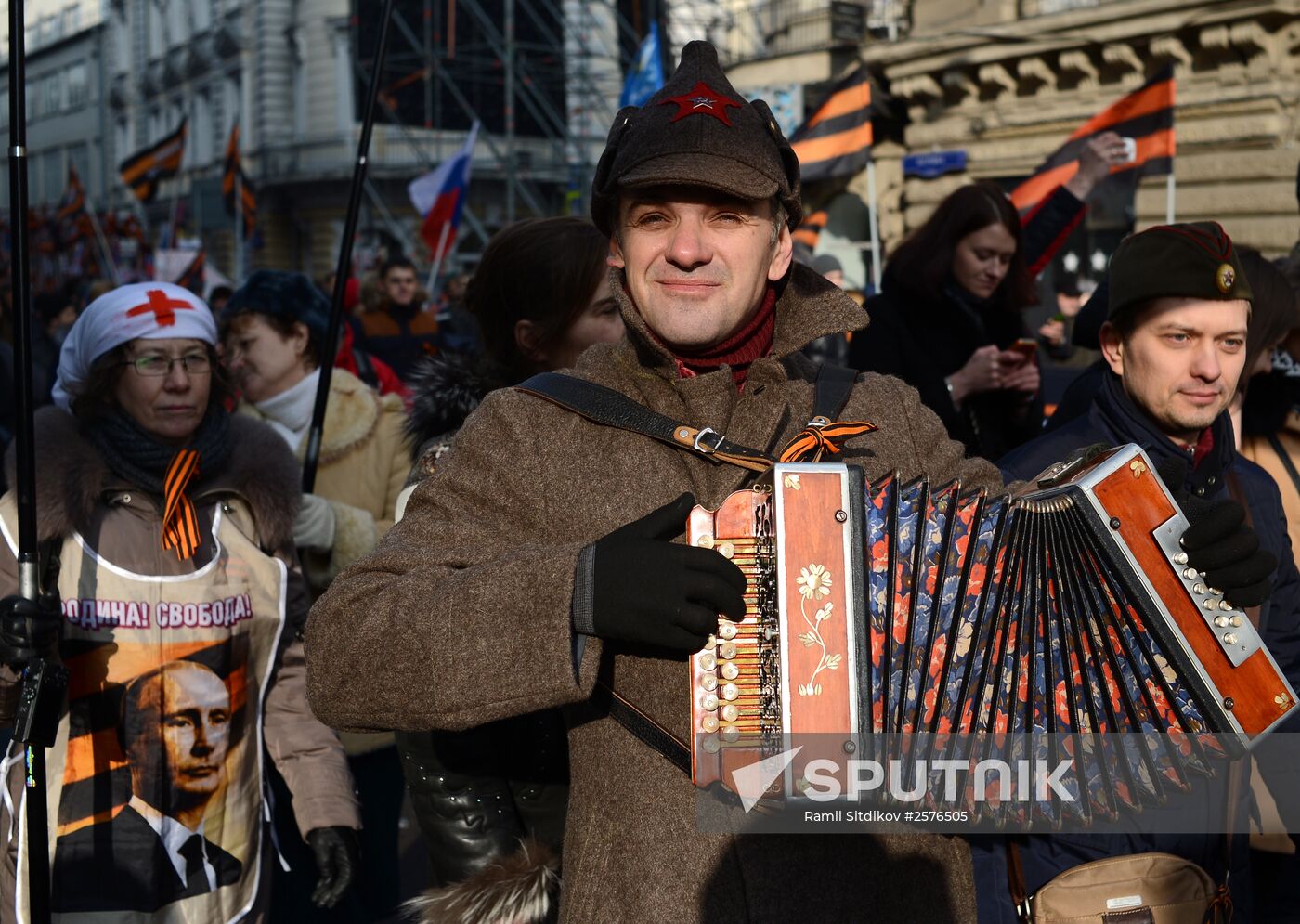 Antimaidan Movement holds rally and march in Moscow