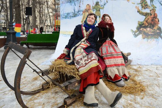 Shrovetide festival in Moscow