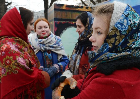 Shrovetide festival in Moscow