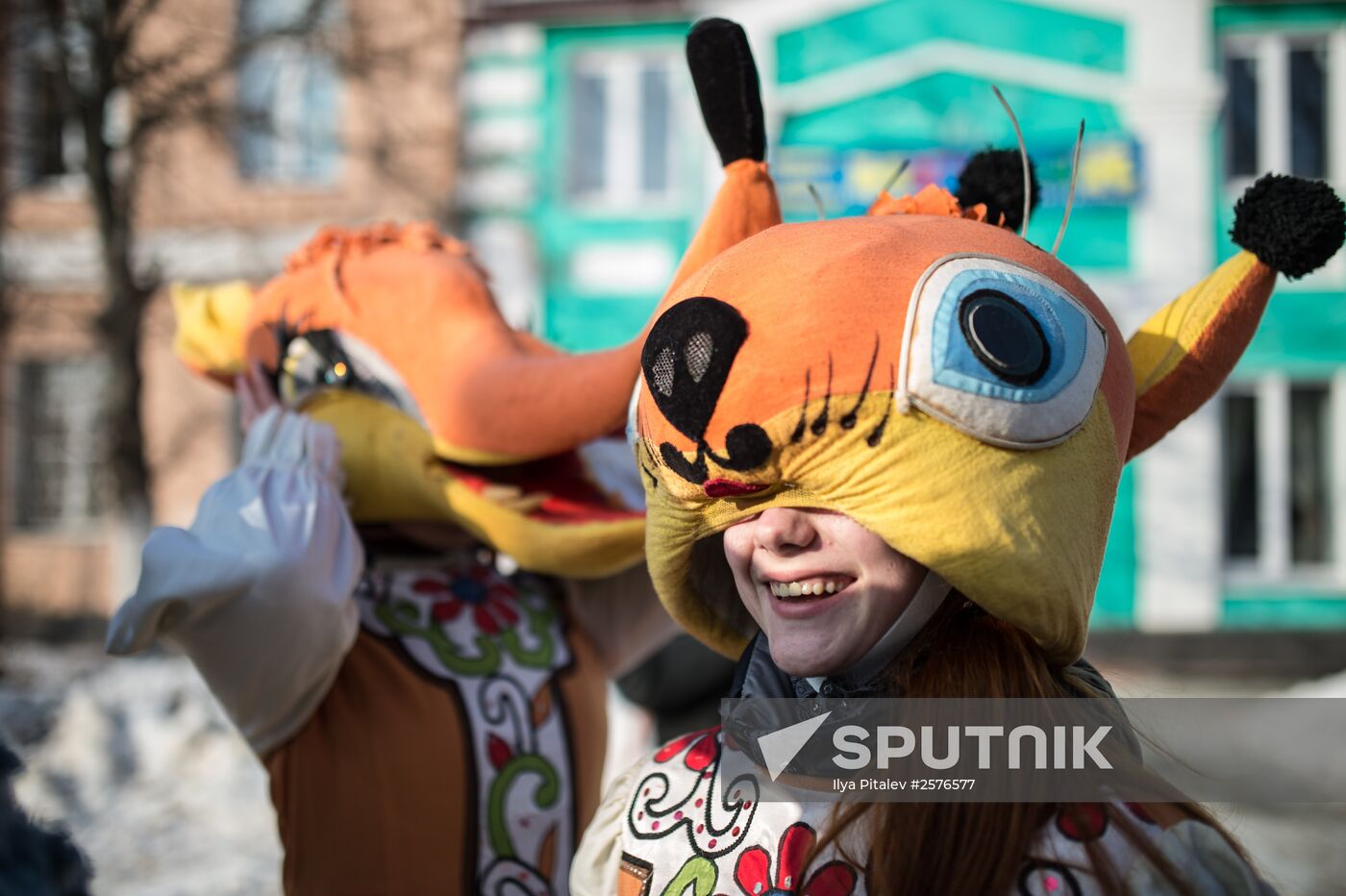 Maslenitsa celebration in Yuryevo-Polskoye