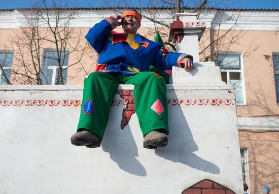 Maslenitsa celebration in Yuryevo-Polskoye
