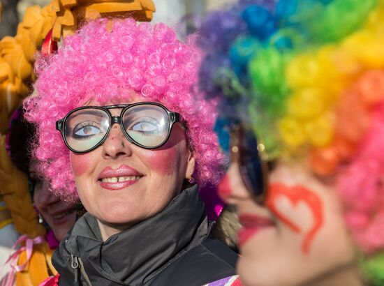 Maslenitsa celebration in Yuryevo-Polskoye