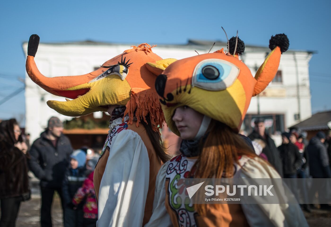 Maslenitsa celebration in Yuryevo-Polskoye