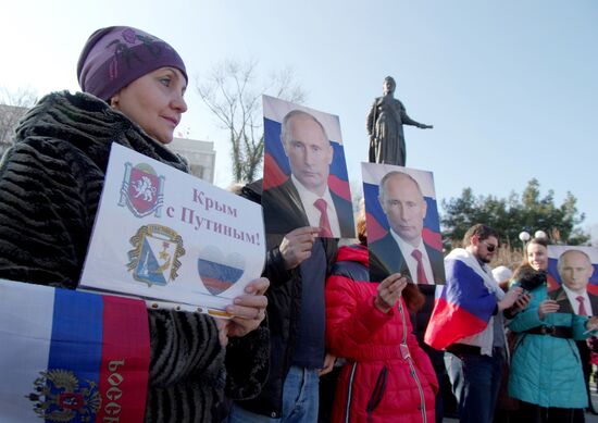 Antimaidan rally in Crimea