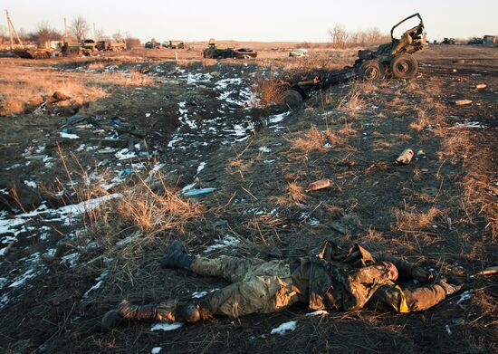 Situation in Lohvinove, Donbas