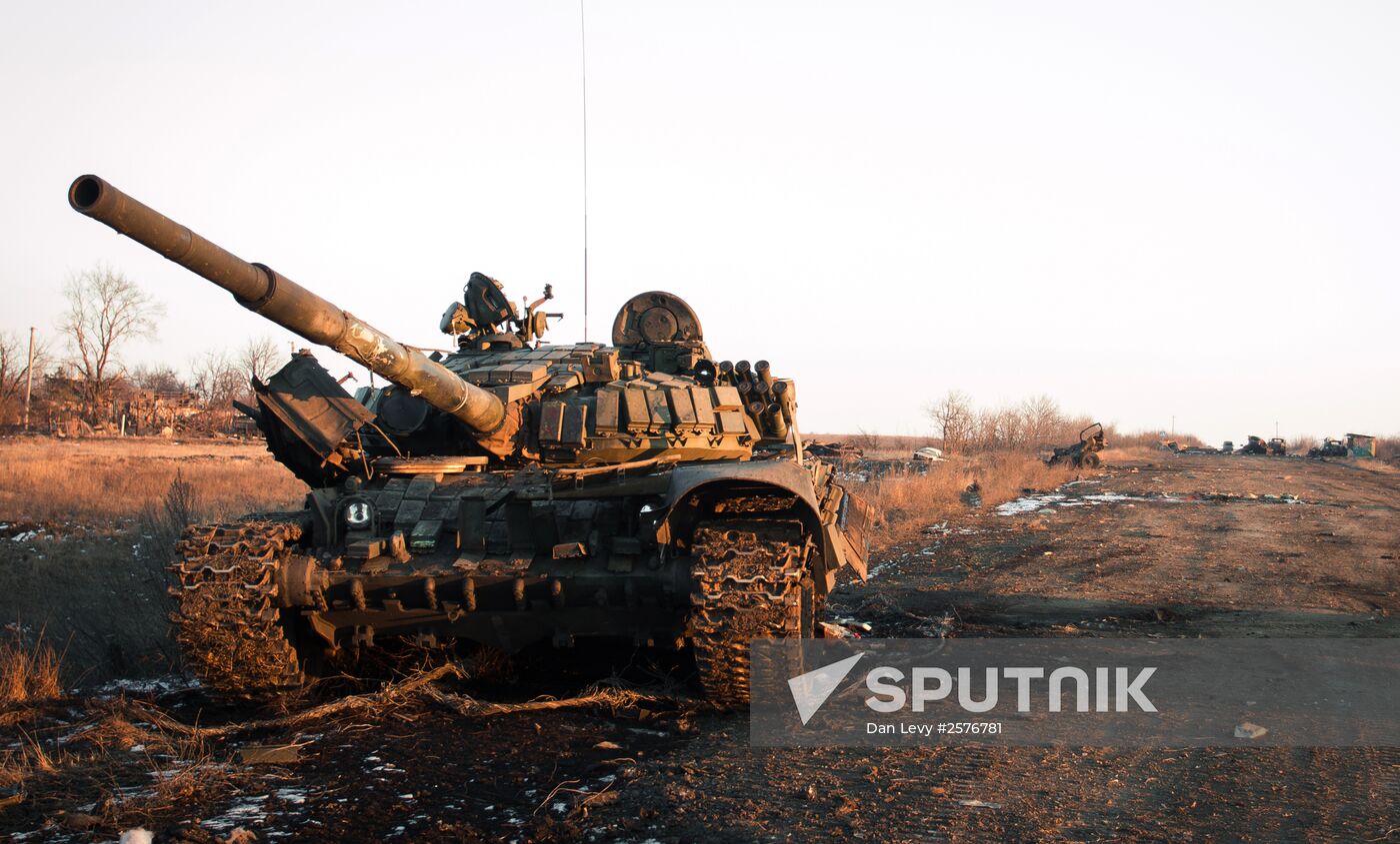 Situation in Lohvinove, Donbas